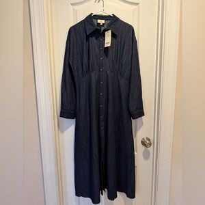 Tuckernuck Dark Indigo Denim Allyson Dress NWT